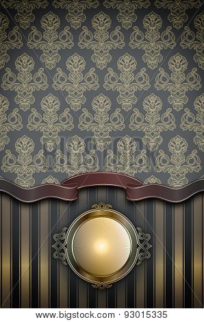 Vintage Background With Frame.