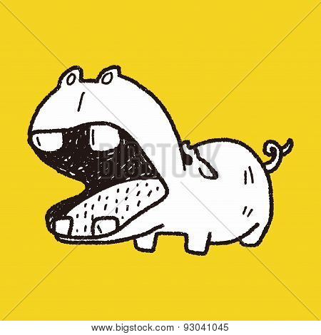 Hippo Doodle