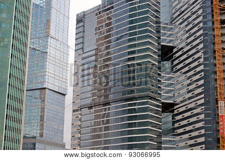 Moscow. Russia - May 23.2015. The Moscow International Business Center. Mibc Is One Of  Largest Cons