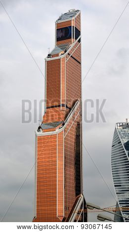 Moscow. Russia - May 23.2015. The Moscow International Business Center. Mibc Is One Of  Largest Cons