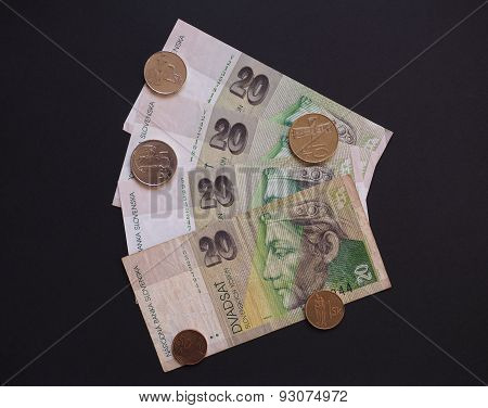 Slovak currency SKK withdrawn when Slovakia entered in the EUR area in 2008