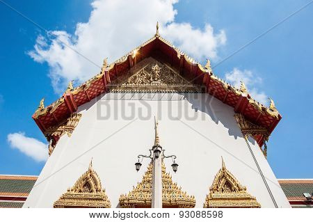 White pagoda in Thailand