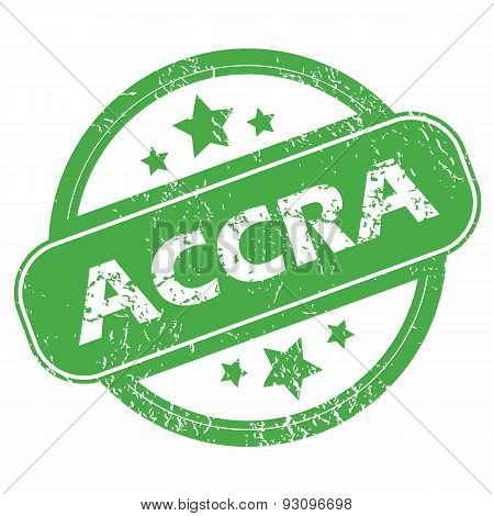 Accra green stamp