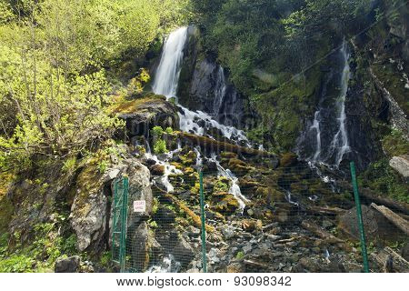 Falls In Mountains
