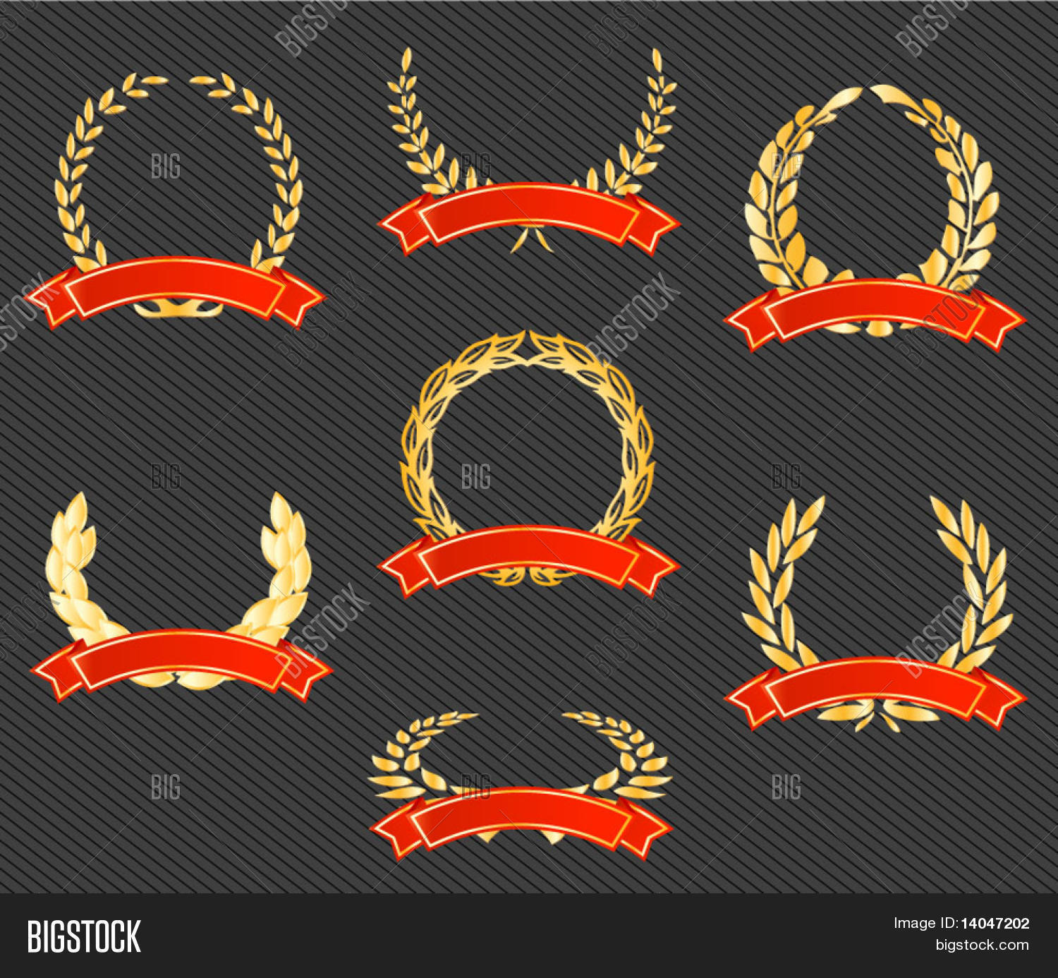 Set Vector Laurels Vector & Photo (Free Trial) | Bigstock