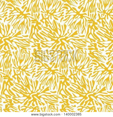 gold stains liquid on a white background, abstract blotch and splash, vector background