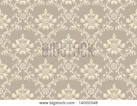 Fond de damassés vectorielle continue.  Pour facile seamless pattern making juste traînent tous les groupe swatch