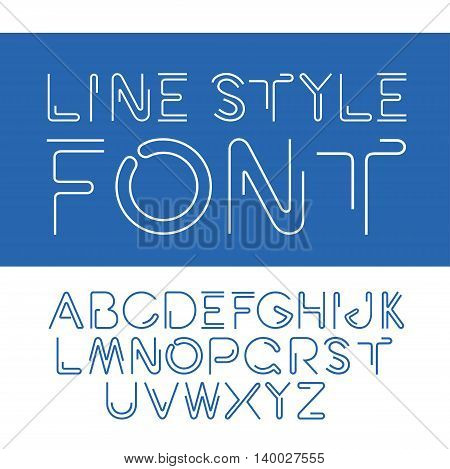 Vector Linear Font - Vector & Photo (Free Trial) | Bigstock