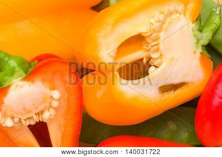 Bell pepper fresh organic red bell peppers
