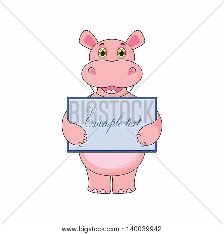 The Behemoth Is Holding A Tablet On White Background In Vector