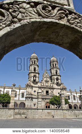 The beautiful Basilica de Zapopan Jalisco Mexico