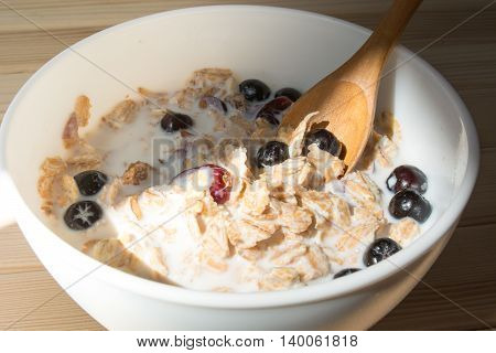 Healthy Breakfast With Aronia