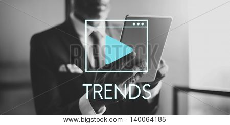 Media Audio Player Blog Concept