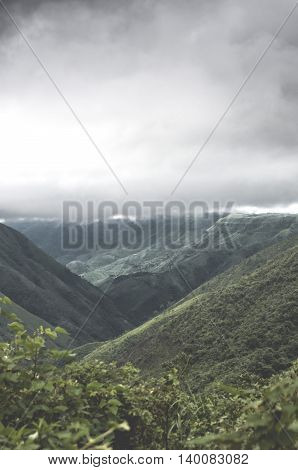 The beautiful view of the Mawkdok Valley, Sohra, Cherrapunji, Meghalaya.