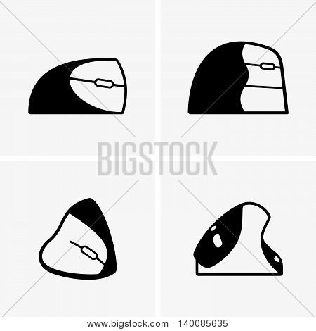 Set of four vertical mice ( shade pictures )