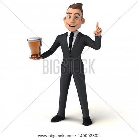 Fun businessman