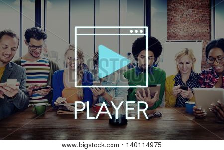 Media Audio Player Blog Concept