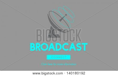 Boardcast Data Transmission GPS Navigation Concept