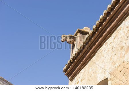 Gargoyle, Villafames rural villa in Castellon, Valencia region in Spain