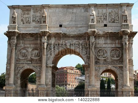 The Arch of Constantine (Constantine's gate) Rome Italy