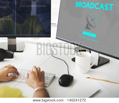 Boardcast Data Transmission GPS Navigation Concept