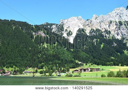 wonderful Austrian Alps in a sunny day
