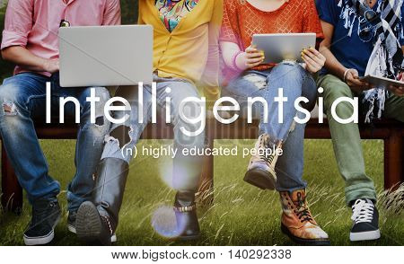 Intelligentsia Highly Educated Literate Knowledge Concept