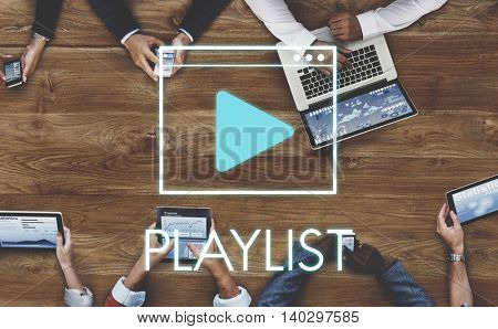 Media Audio Player Blog Concept
