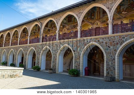 Holy Monastery of the Virgin of Kykkos. Cyprus. Courtyard