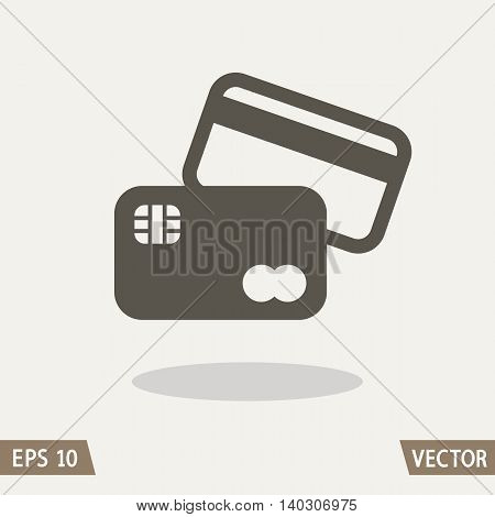 Credit Card Icon. Vector illustration for web and commercial use.