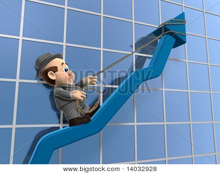 3D illustration af 