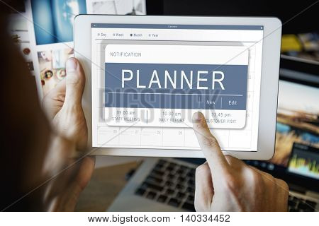 Agenda Appointment Plan Program Timetable Concept