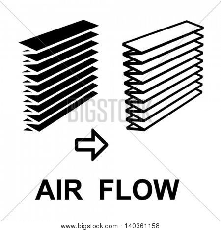 air filter black symbol vector
