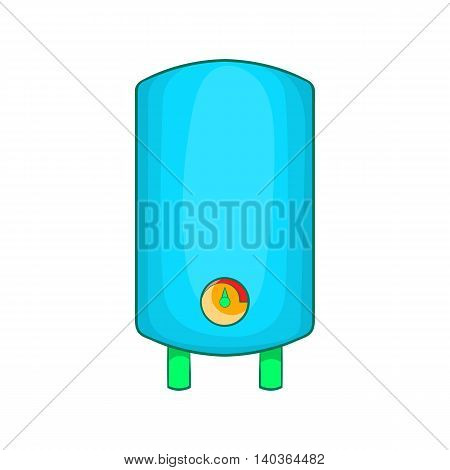 Boiler, water heater icon in cartoon style on a white background