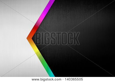 metal template with arrow pattern background