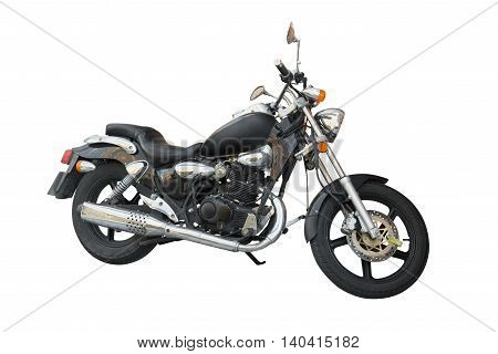 image of motorcycle isolated on white background