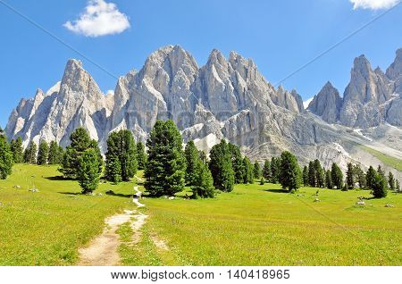 Alps on summer in Dolomites range, Italy