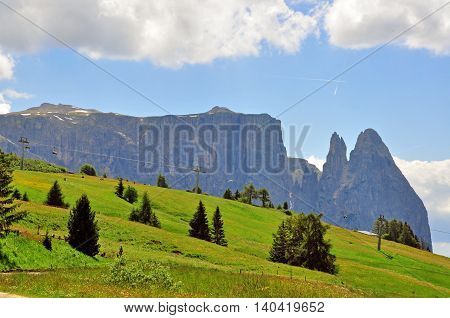 Mountain landscape in Trentino Alto province, Italy
