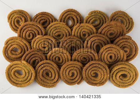 traditional indian snack chakli, chakali or murukku