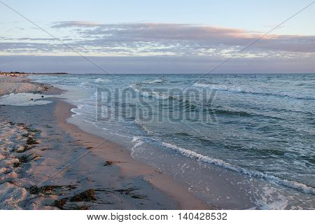 Waves at the beach on Hiddensee island Germany
