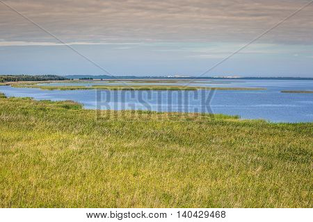 Lebsko Lake at Slowinski National Park. Poland.