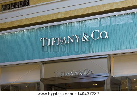 Las Vegas - Circa July 2016: Tiffany & Co. Retail Mall Location. Tiffany's is a Luxury Jewelry and Specialty Retailer Headquartered in New York City III