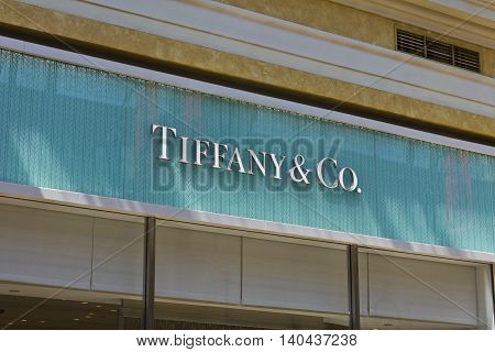 Las Vegas - Circa July 2016: Tiffany & Co. Retail Mall Location. Tiffany's is a Luxury Jewelry and Specialty Retailer Headquartered in New York City II
