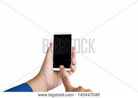 Isolated Business Women Hand Smartphone Or Mobile Phone