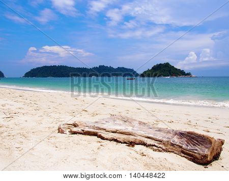 Beautiful Coral Beach in Pangkor Island, Malaysia