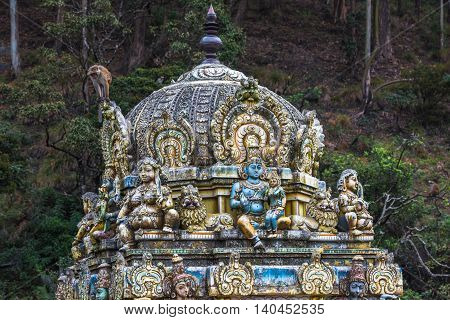 highly detailed image of Seetha Amman Hindu temple Sri Lanka