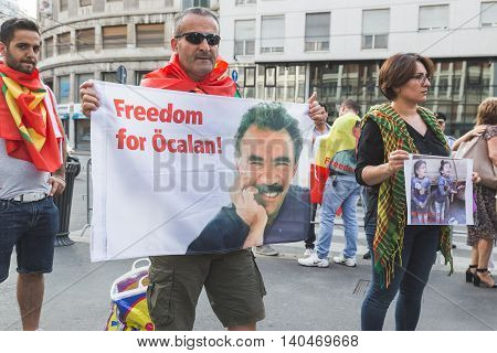 Kurdish Activists Protesting In Milan, Italy