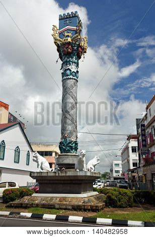 Cats Monument At Center Of Kuching