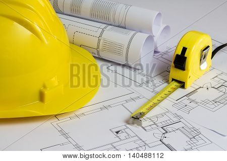 An Office Desk With The Project Papers