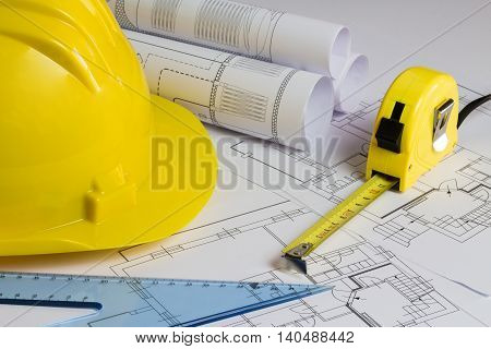 An Office Desk With The Project Papers